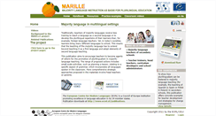 Desktop Screenshot of marille.ecml.at