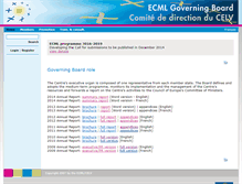 Tablet Screenshot of govboard.ecml.at